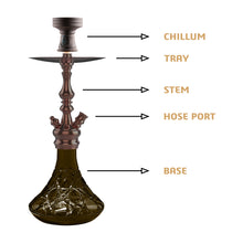 Load image into Gallery viewer, COCOYAYA Prince Series Simba Hookah Coffee (Dark Grey Base)(With Bag)