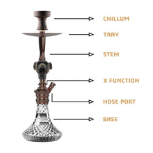 Load image into Gallery viewer, COCOYAYA Bohemian Series Jo Hookah Coffee (Cut Glass Base)(With Bag)