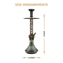 Load image into Gallery viewer, COCOYAYA Jade Series Valeriya Hookah Coffee (Design 2 Cut Glass Base)(with bag)