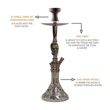 Load image into Gallery viewer, COCOYAYA Bohemian Series Terminator Hookah Coffee (Grey Base)(With Bag)