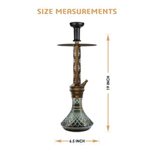Load image into Gallery viewer, COCOYAYA Jade Series Valeriya Hookah Coffee (Design 1 Cut Glass Base)(with bag)
