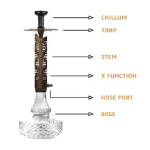 Load image into Gallery viewer, COCOYAYA Ferro Series Vivanta Hookah Coffee ( Transparent Base )(with Bag)