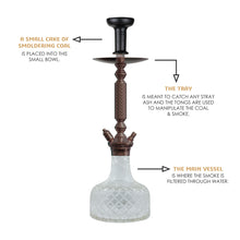 Load image into Gallery viewer, COCOYAYA Prince Series Big Valencia Hookah Coffee (Transparent Base) (With Bag)