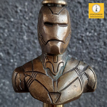 Load image into Gallery viewer, COCOYAYA Congo Series Iron man Hookah Golden (Dark Aqua Base) With Bag