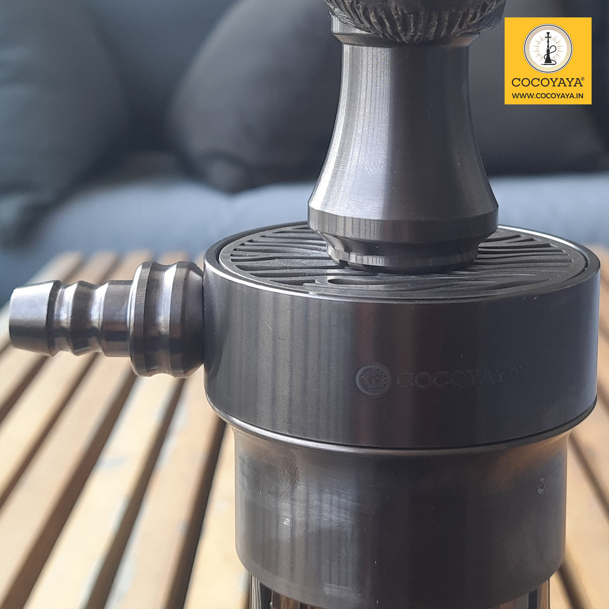 COCOYAYA Congo Series Kong Hookah Coffee (Dark Grey Base) With Bag