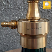 Load image into Gallery viewer, COCOYAYA Congo Series Kong Hookah Golden (Dark Aqua Base) With Bag