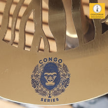 Load image into Gallery viewer, COCOYAYA Congo Series Thanos Hookah Golden ( Dark Green Base )