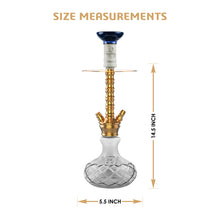 Load image into Gallery viewer, COCOYAYA Conquer Series Suzie Hookah Golden (Base Transparent)(with bag)