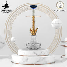Load image into Gallery viewer, COCOYAYA Conquer Series Suzie Hookah Golden (Base Transparent)(with bag)
