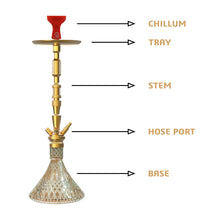 Load image into Gallery viewer, COCOYAYA King Series Dario Hookah Golden (With Bag)