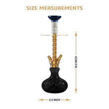 Load image into Gallery viewer, COCOYAYA Conquer Series Suzie Hookah Golden ( Base Black )(with bag)
