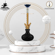 Load image into Gallery viewer, COCOYAYA Conquer Series Suzie Hookah Golden ( Base Black )(with bag)