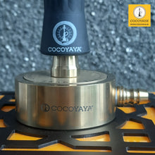 Load image into Gallery viewer, COCOYAYA Cube Hookah Golden with LED Black Yellow Box
