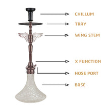 Load image into Gallery viewer, COCOYAY Angel Series Falcon Hookah Coffee (Transparent Base)(with bag)
