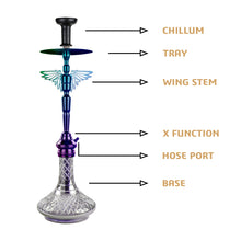 Load image into Gallery viewer, COCOYAYA Angel Series Falcon Hookah Rainbow(with bag)