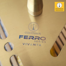 Load image into Gallery viewer, COCOYAYA Ferro Series Vivanta Hookah Golden ( Amber Base ) With Bag