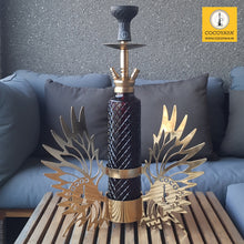 Load image into Gallery viewer, COCOYAYA Fly Series Eagle Fly Hookah Golden (Dark Purple Base)