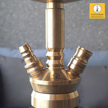Load image into Gallery viewer, COCOYAYA Fly Series Monaco Hookah Golden ( Dark Green Base )