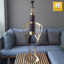 Load image into Gallery viewer, COCOYAYA Fly Series World Cup Shisha Hookah Golden ( Dark Purple Base )