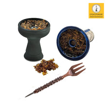 Load image into Gallery viewer, COCOYAY 1496 Hookah Fork With Pecker Aluminum Foil Hole Puncher Two in One Rose Golden
