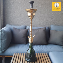 Load image into Gallery viewer, COCOYAYA Gamaliya Series Hani Hookah Golden (Green Base) With Bag