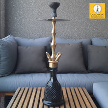 Load image into Gallery viewer, COCOYAYA Gamaliya Series Khanel Khalili Hookah Golden ( Dark Green Base ) With Bag