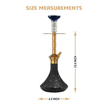 Load image into Gallery viewer, COCOYAYA Conquer Series Gene Hookah Golden ( Black Base )(with bag)