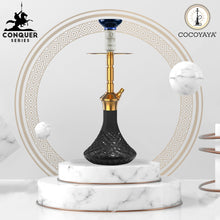 Load image into Gallery viewer, COCOYAYA Conquer Series Gene Hookah Golden ( Black Base )(with bag)