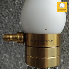 Load image into Gallery viewer, COCOYAYA Ottoman Series Ghazi Hookah White Golden (Cut Glass Base) (With Bag)