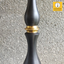 Load image into Gallery viewer, COCOYAYA Ottoman Series Ghazi Hookah Black Golden (Cut Glass Base)(With Bag)