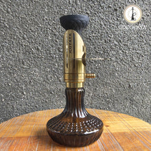 Load image into Gallery viewer, COCOYAYA Mini Ferro Series Gino Hookah Golden ( Dark Grey Base) with Bag