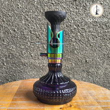 Load image into Gallery viewer, COCOYAYA Mini Ferro Series Gino Hookah Rainbow (Dark Purple Base) with Bag