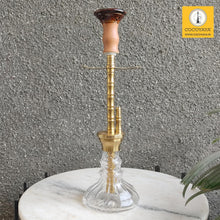 Load image into Gallery viewer, COCOYAYA Prince Series Messi With Bag Hookah Golden  (Transparent Base)