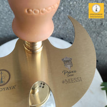Load image into Gallery viewer, COCOYAYA Prince Series Messi With Bag Hookah Golden  (Transparent Base)