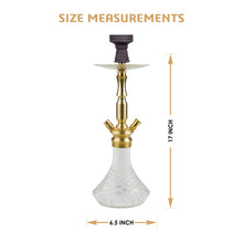 Load image into Gallery viewer, COCOYAYA Prince Series Pedro Hookah Golden (Transparent Base)(with bag)