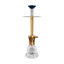 Load image into Gallery viewer, COCOYAYA Conquer Series Kaka Hookah Golden ( Transparent Base )(with bag)