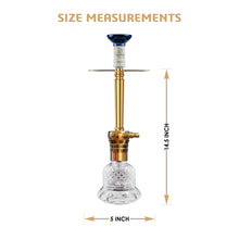 Load image into Gallery viewer, COCOYAYA Conquer Series Kaka Hookah Golden ( Transparent Base )(with bag)