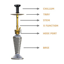 Load image into Gallery viewer, COCOYAYA Lofty Hookah Golden (with bag)
