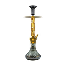 Load image into Gallery viewer, COCOYAYA Jade Series Valeriya Hookah Golden (Design 3 Cut Glass Base)(with bag)