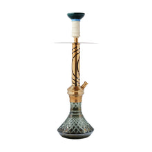 Load image into Gallery viewer, COCOYAYA Jade Series Shisha Cut Glass Base Valeriya Hookah Golden (with bag)