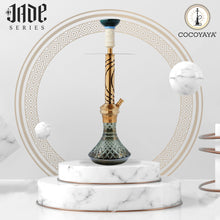 Load image into Gallery viewer, COCOYAYA Jade Series Shisha Cut Glass Base Valeriya Hookah Golden (with bag)