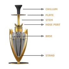 Load image into Gallery viewer, COCOYAYA Olivia Hookah Golden (With Bag)
