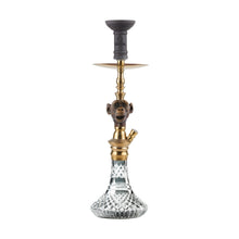 Load image into Gallery viewer, COCOYAYA Bohemian Series Gumbo Hookah Golden (Cut Glass Base)(With Bag)