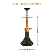 Load image into Gallery viewer, COCOYAYA Conquer Series Niko Hookah Golden (Grey Base)(with bag)