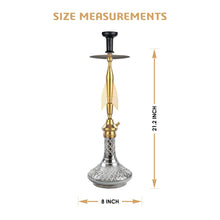 Load image into Gallery viewer, COCOYAYA Angel Series Titan Hookah Golden (Cut Glass Base )(With Bag)