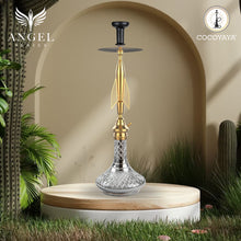 Load image into Gallery viewer, COCOYAYA Angel Series Titan Hookah Golden (Cut Glass Base )(With Bag)