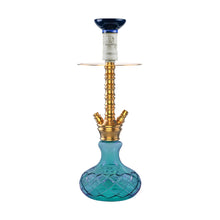 Load image into Gallery viewer, COCOYAYA Conquer Series Suzie Hookah Golden (Base Sky Blue)(With Bag)