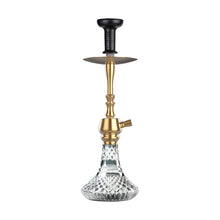 Load image into Gallery viewer, COCOYAYA Jade Series Shisha Cut Glass Base Tokyo Hookah Golden(With Bag)