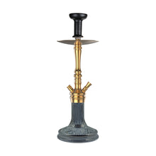 Load image into Gallery viewer, COCOYAYA Barcelona Hookah Golden/Black Base ( With Bag )