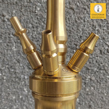 Load image into Gallery viewer, COCOYAYA King Series Greate Hookah Golden (Black Base)(with bag)